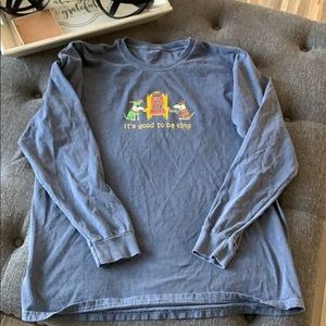 Teddy the Dog blue long sleeve